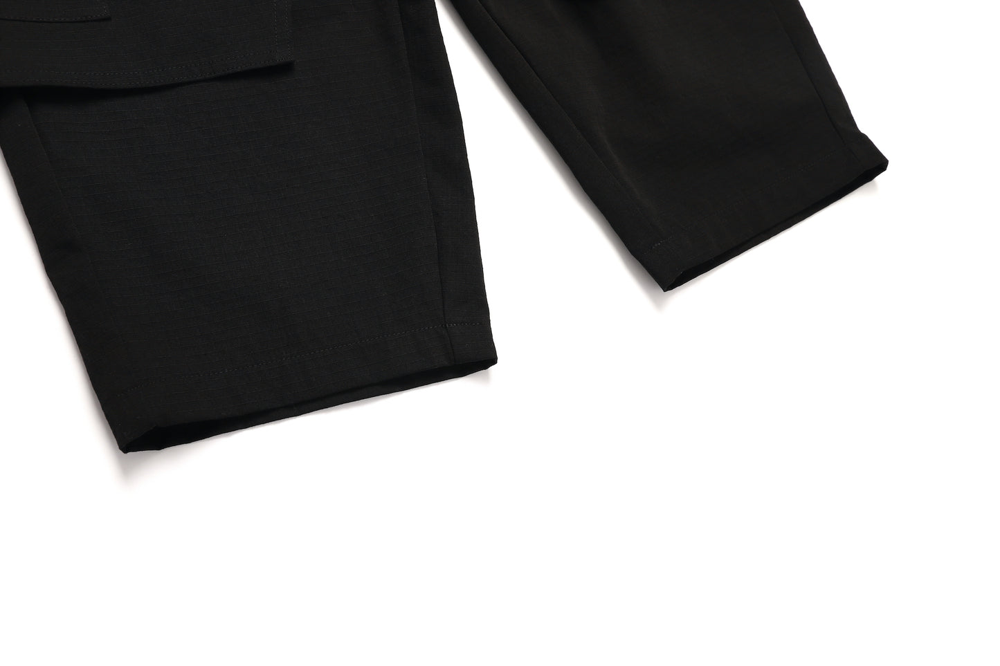 LAYERED WIDE PANTS / BLACK