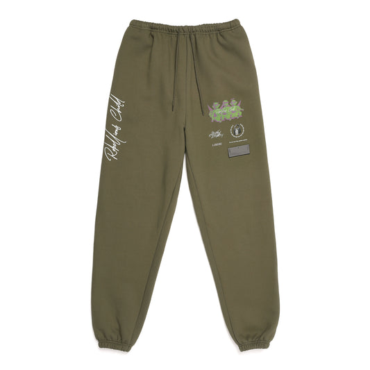 COLLAGE SWEAT PANTS / KHAKI