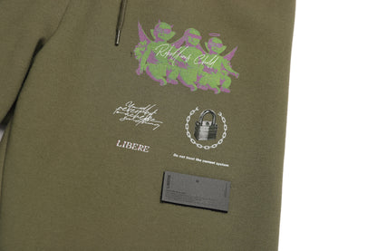 COLLAGE SWEAT PANTS / KHAKI