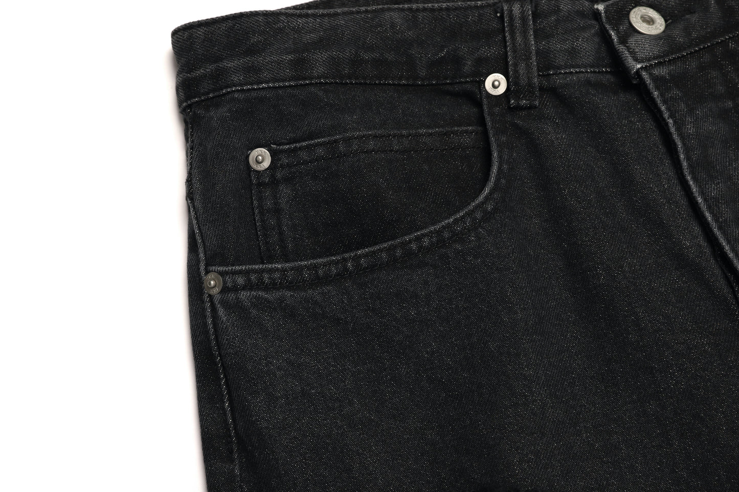 21 DAMAGE DENIM PANTS / BLACK