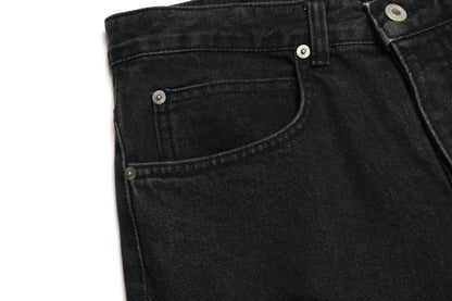 21 DAMAGE DENIM PANTS / BLACK
