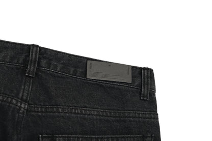 21 DAMAGE DENIM PANTS / BLACK