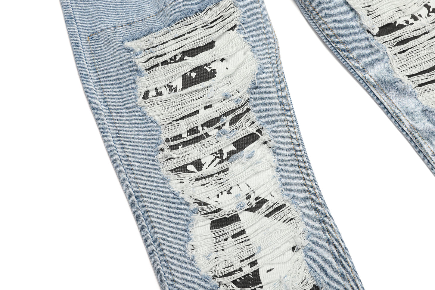 21 DAMAGE DENIM PANTS / SKY BLUE