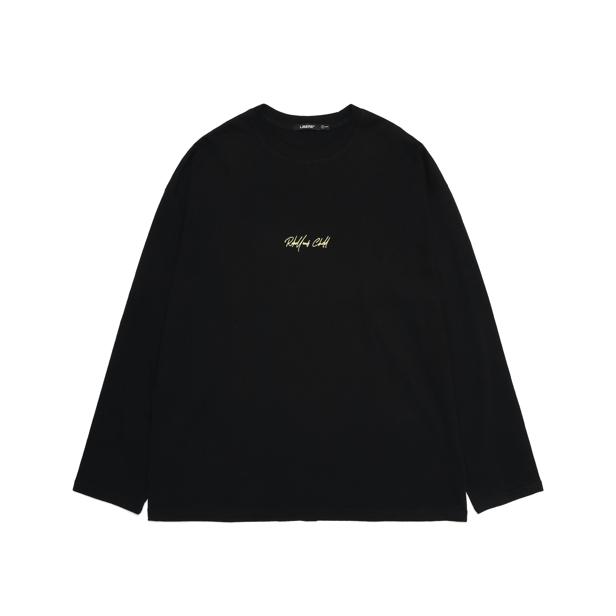 CURSIVE LONG SLEEVE / BLACK