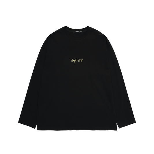 CURSIVE LONG SLEEVE / BLACK