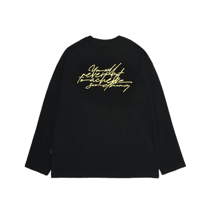 CURSIVE LONG SLEEVE / BLACK