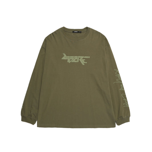CYBER FONT LOGO LONG SLEEVE / KHAKI
