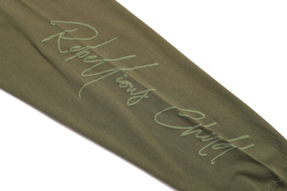 CYBER FONT LOGO LONG SLEEVE / KHAKI