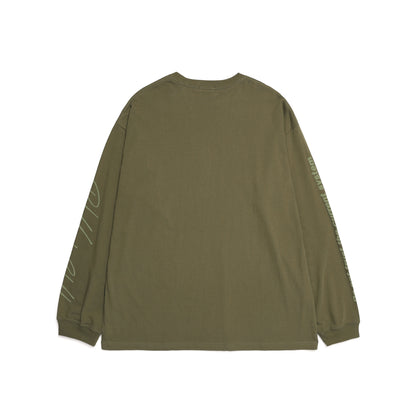 CYBER FONT LOGO LONG SLEEVE / KHAKI