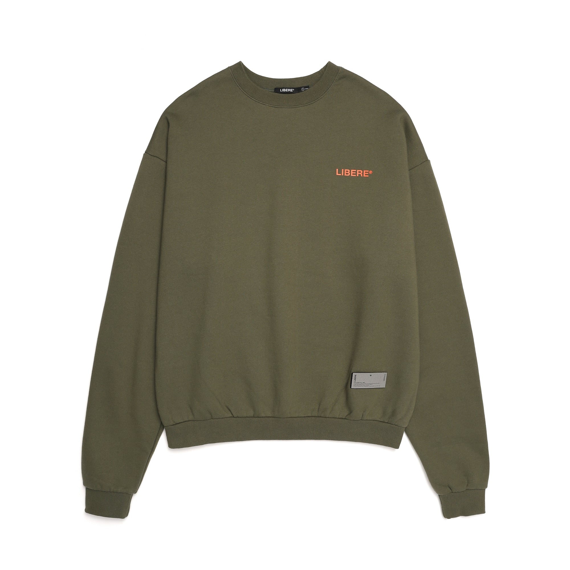 SLOGAN SWEAT SHIRTS / KHAKI