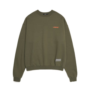 SLOGAN SWEAT SHIRTS / KHAKI