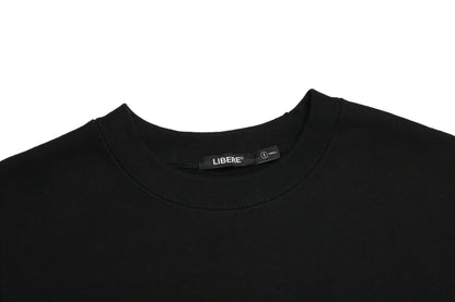 STRING SWEAT SHIRTS / BLACK
