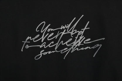 STRING SWEAT SHIRTS / BLACK