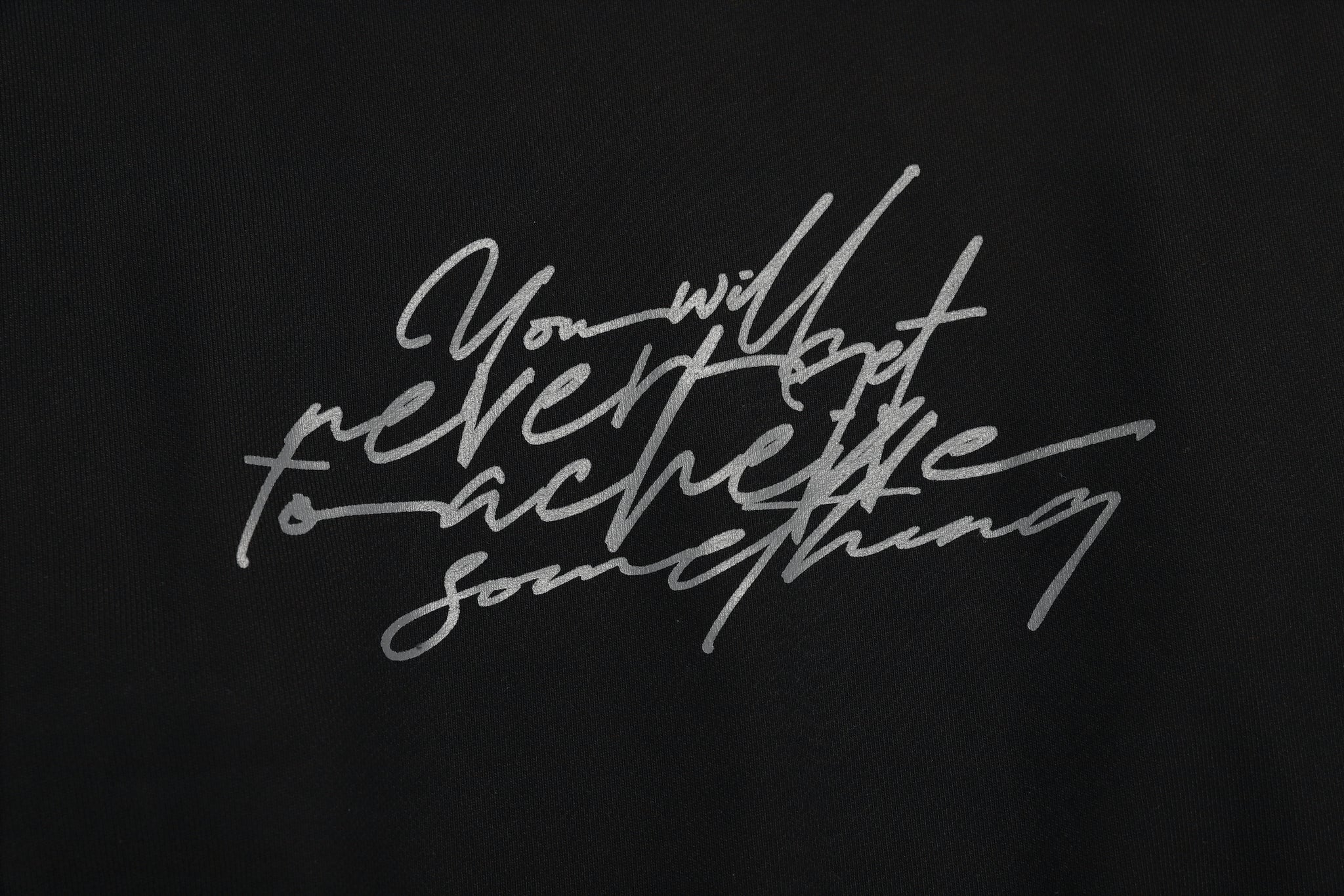 STRING SWEAT SHIRTS / BLACK
