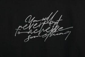 STRING SWEAT SHIRTS / BLACK