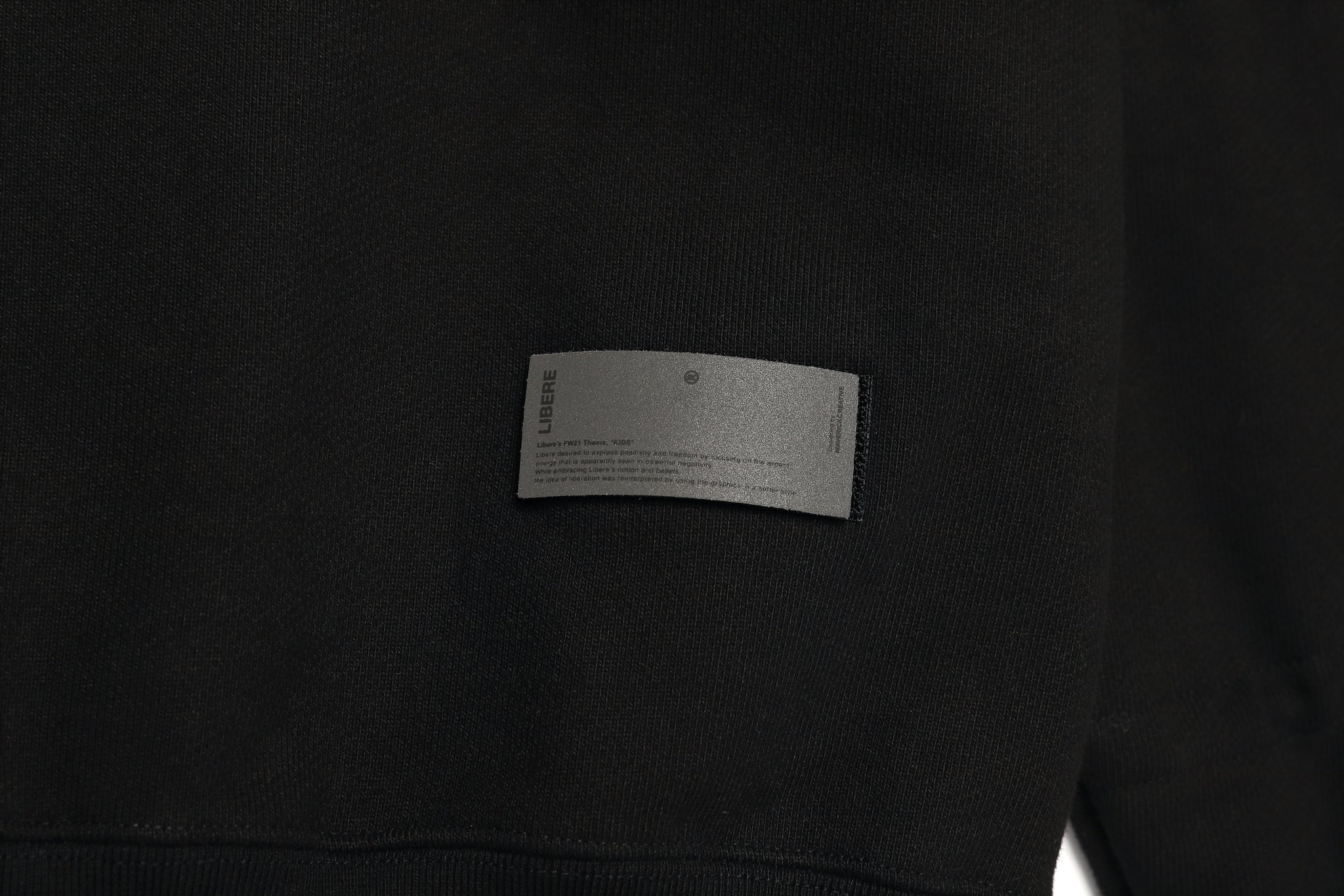 STRING SWEAT SHIRTS / BLACK