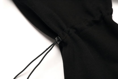 STRING SWEAT SHIRTS / BLACK
