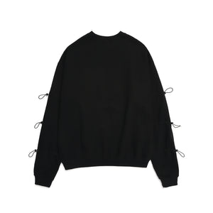 STRING SWEAT SHIRTS / BLACK