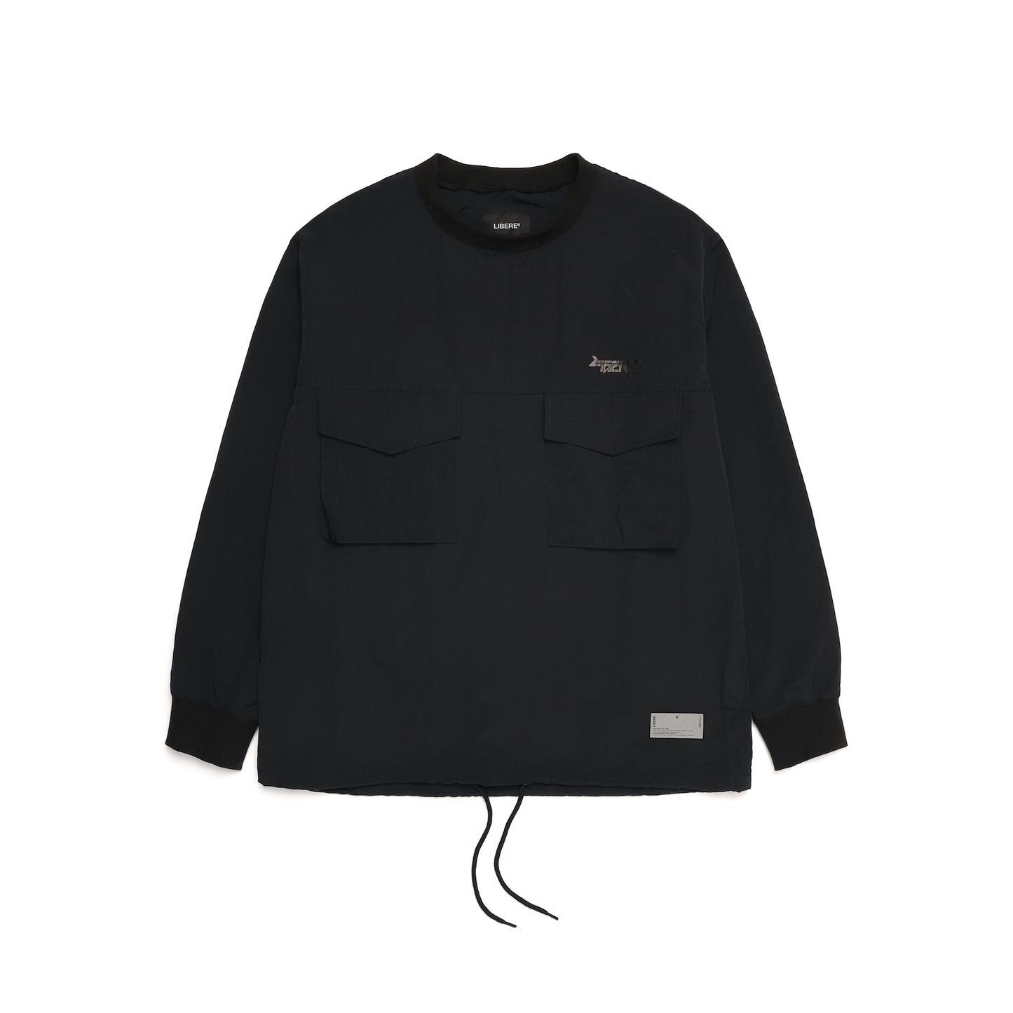 PULL OVER POCKET SHIRTS / BLACK