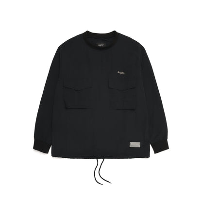 PULL OVER POCKET SHIRTS / BLACK