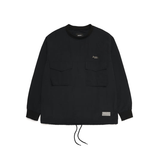 PULL OVER POCKET SHIRTS / BLACK