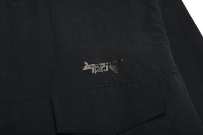 PULL OVER POCKET SHIRTS / BLACK