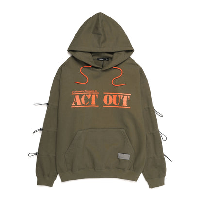 STRING HOODIE / KHAKI