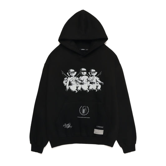 ANGEL BABIES HOODIE / BLACK