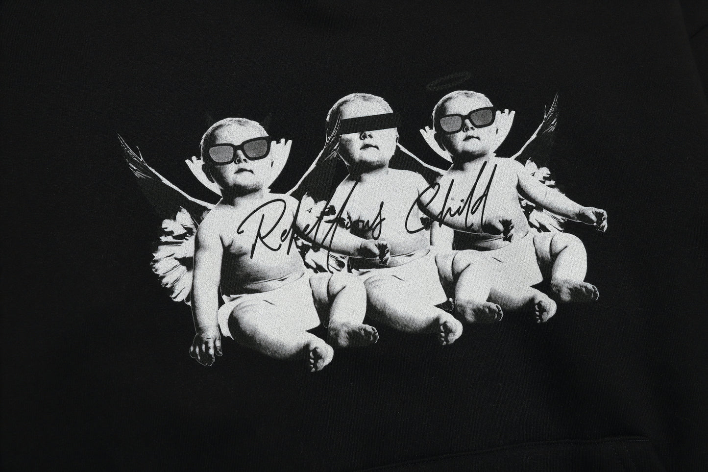 ANGEL BABIES HOODIE / BLACK