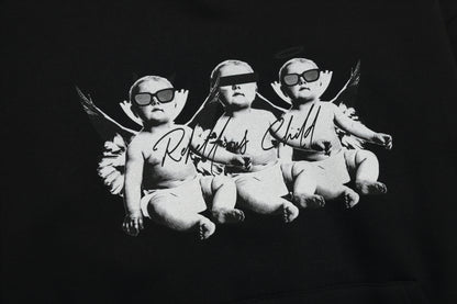 ANGEL BABIES HOODIE / BLACK