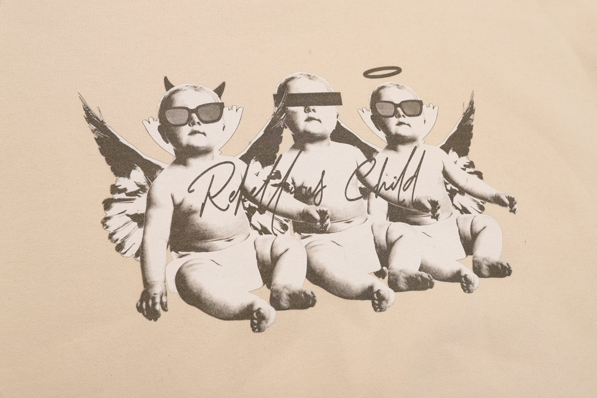 ANGEL BABIES HOODIE / IVORY