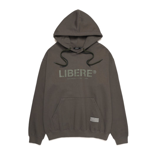 21 LOGO HOODIE / CHARCOAL