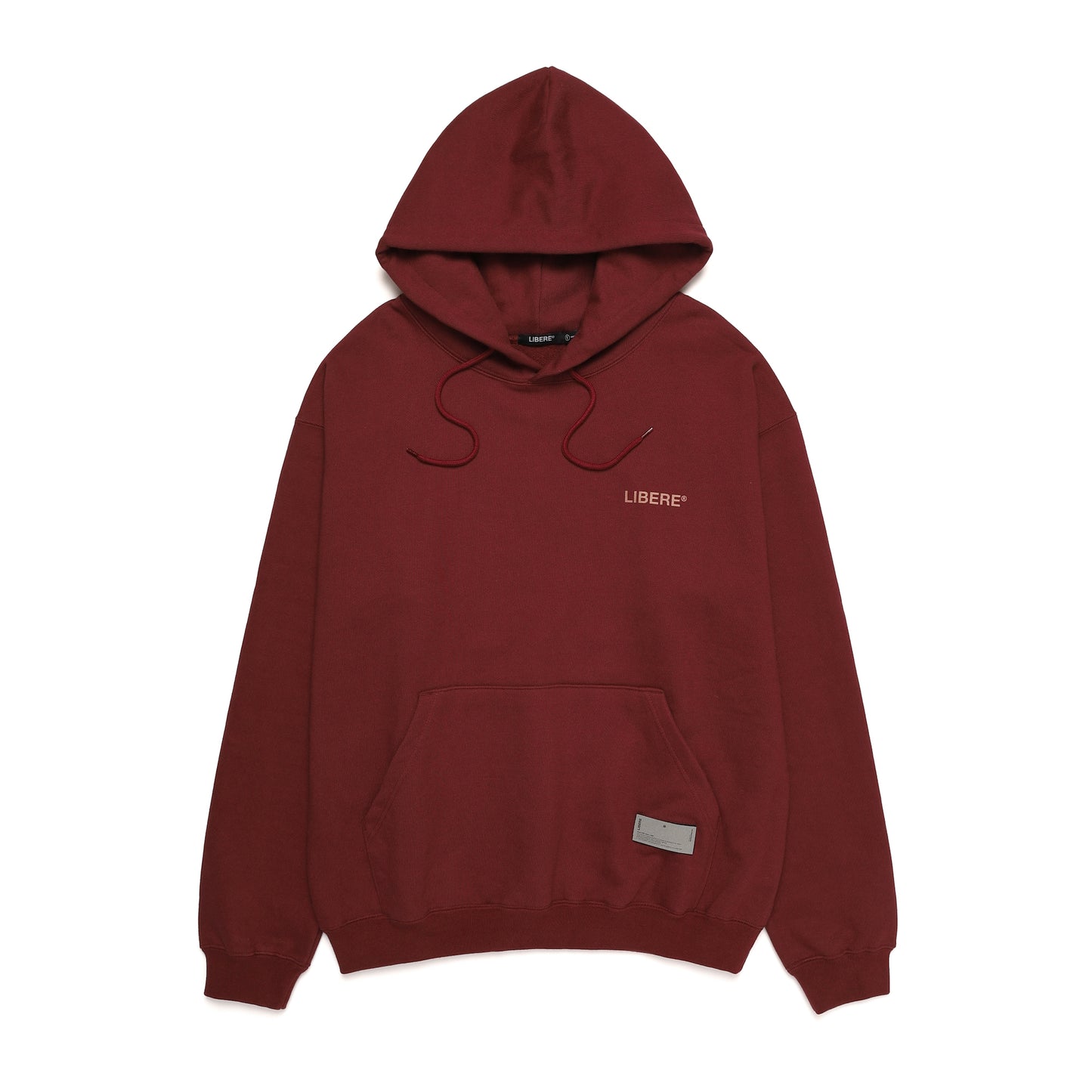 SLOGAN HOODIE / BURGUNDY