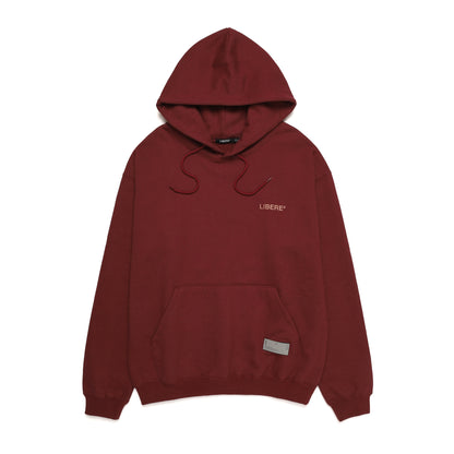 SLOGAN HOODIE / BURGUNDY