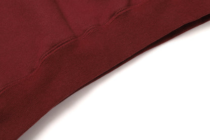 SLOGAN HOODIE / BURGUNDY