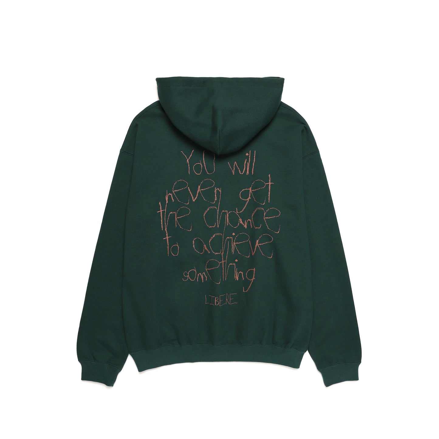 SLOGAN HOODIE / GREEN