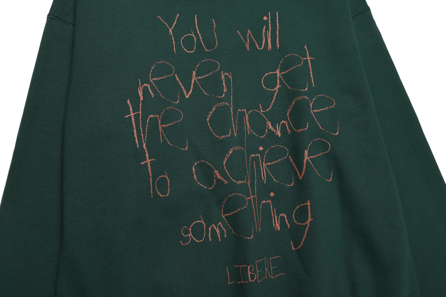SLOGAN HOODIE / GREEN