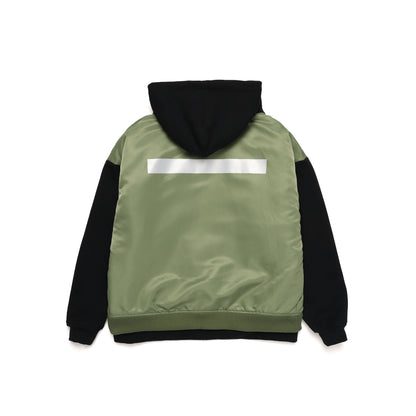 MA-1 MK3 ZIP-UP HOODIE / BLACK