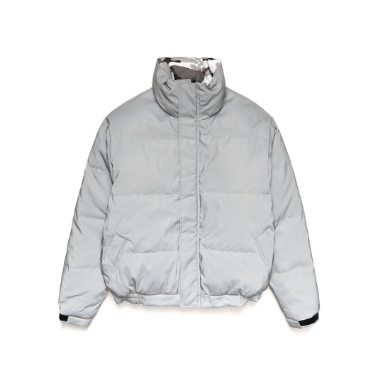 REVERSIBLE DOWN JACKET / SILVER