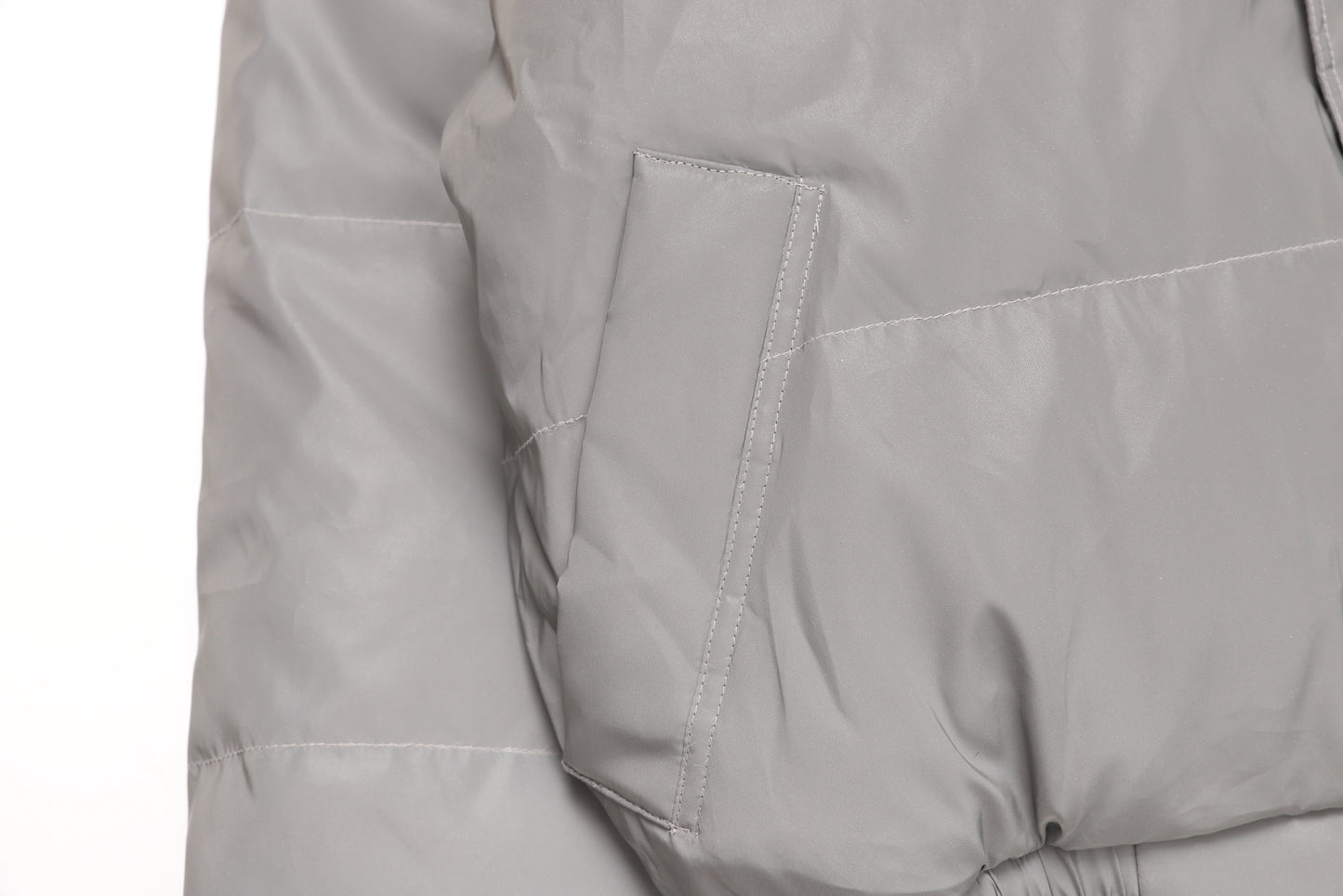 REVERSIBLE DOWN JACKET / SILVER