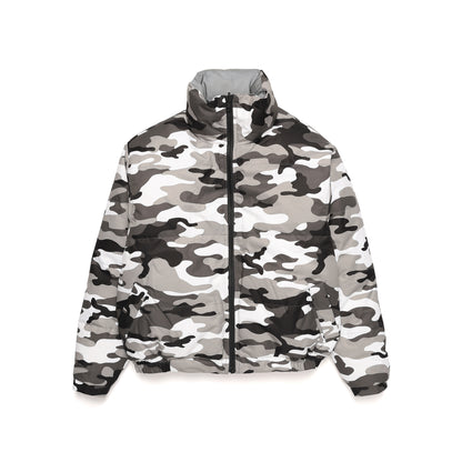 REVERSIBLE DOWN JACKET / SILVER