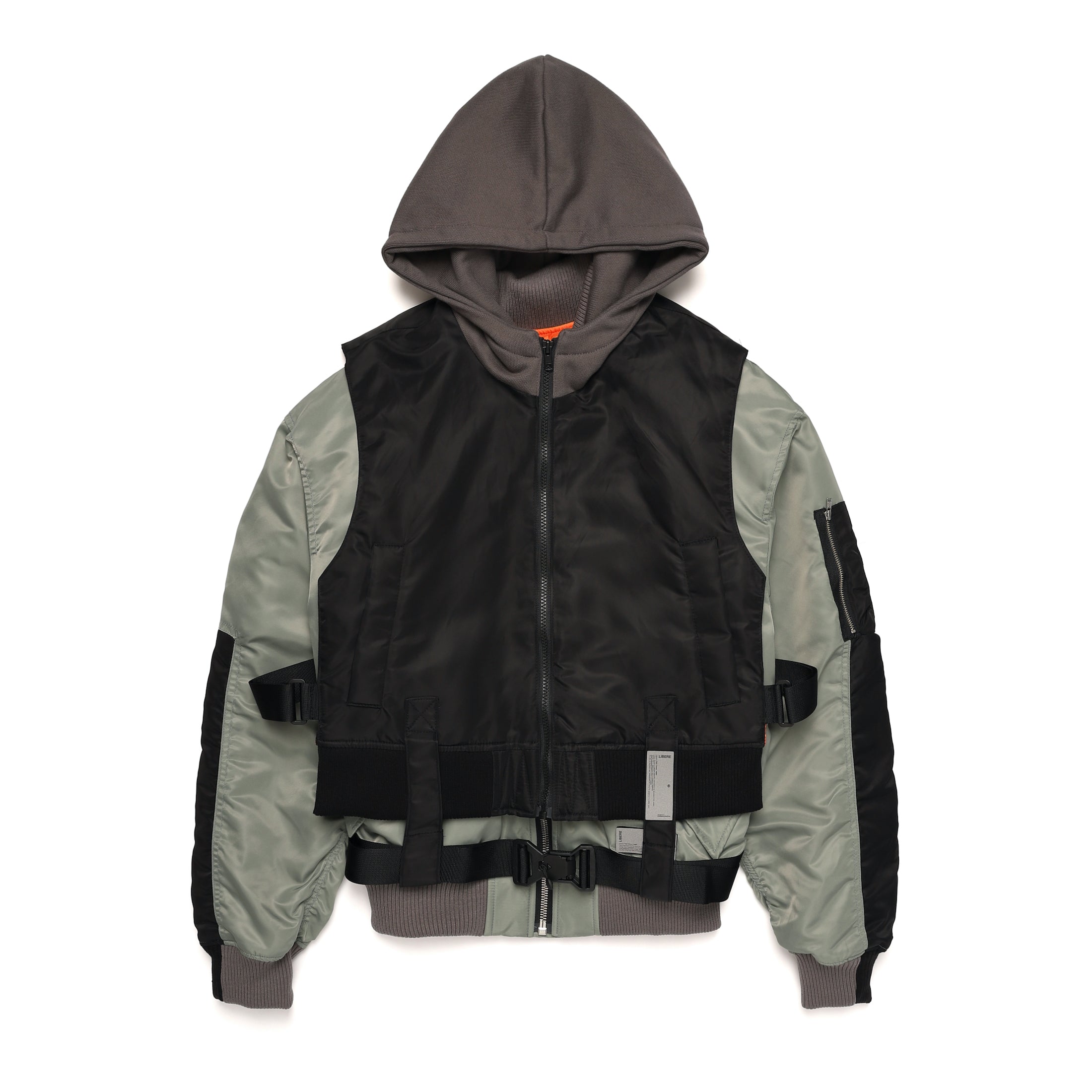 COMBINATION MA-1 JACKET / BLACK