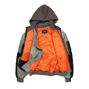 COMBINATION MA-1 JACKET / BLACK