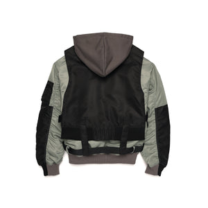 COMBINATION MA-1 JACKET / BLACK