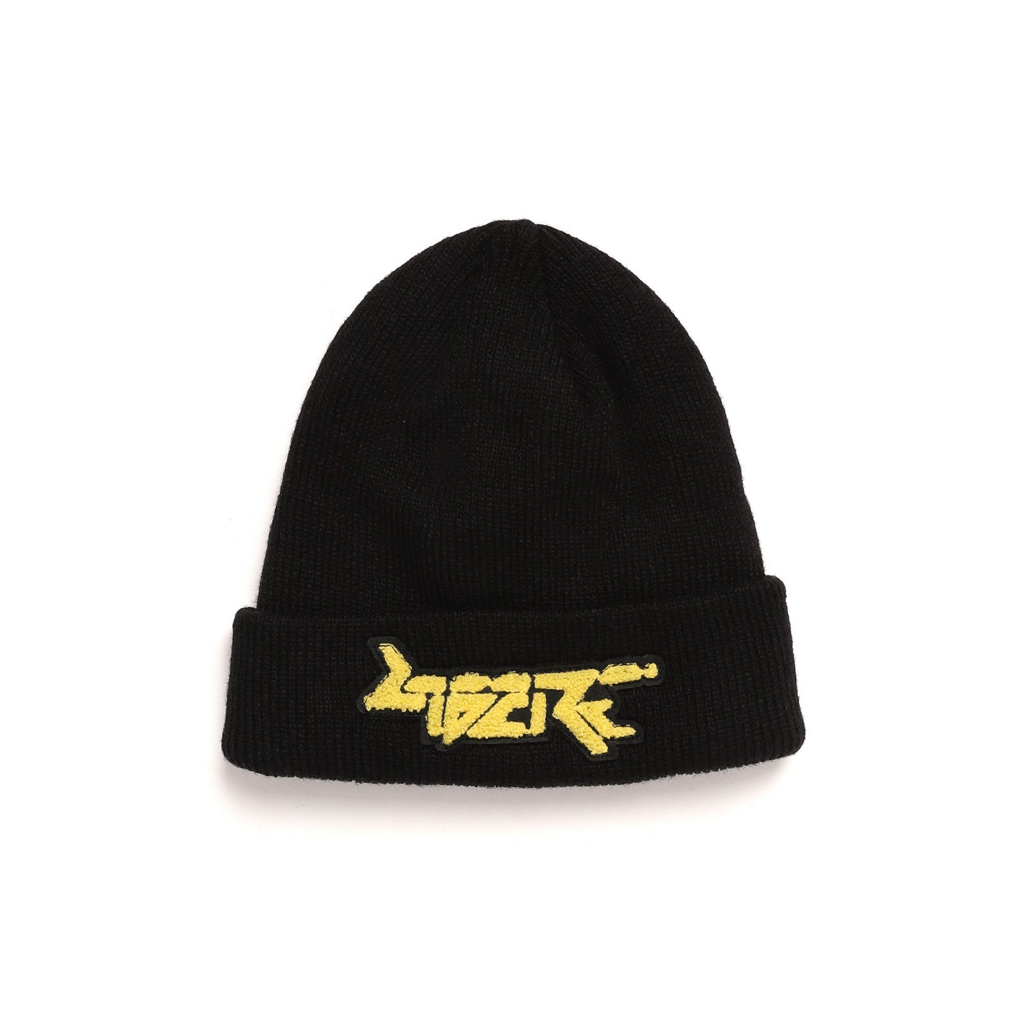 PIXEL LOGO BEANIE / BLACK