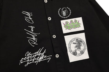 COLLAGE SHIRTS / BLACK