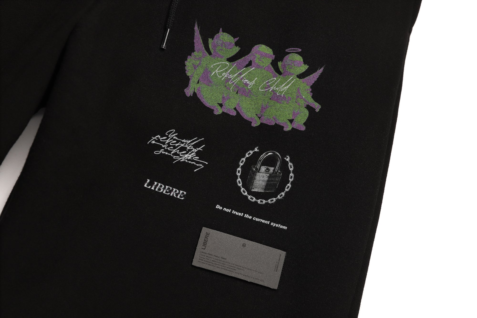 COLLAGE SWEAT PANTS / BLACK