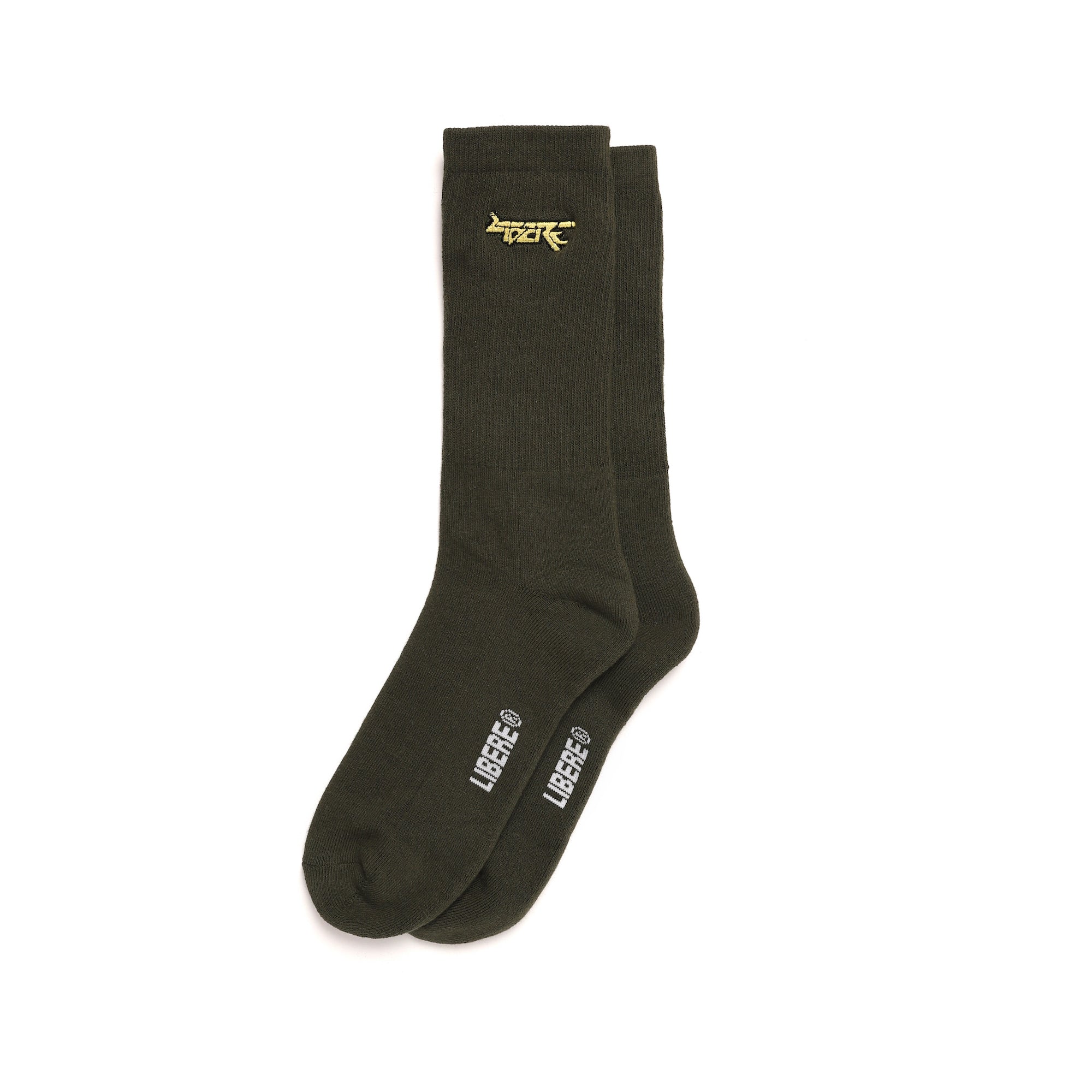 SOCKS 2-1 PACK / OLIVE-GRAY