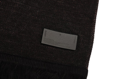 GLITCH LOGO MUFFLER / BLACK