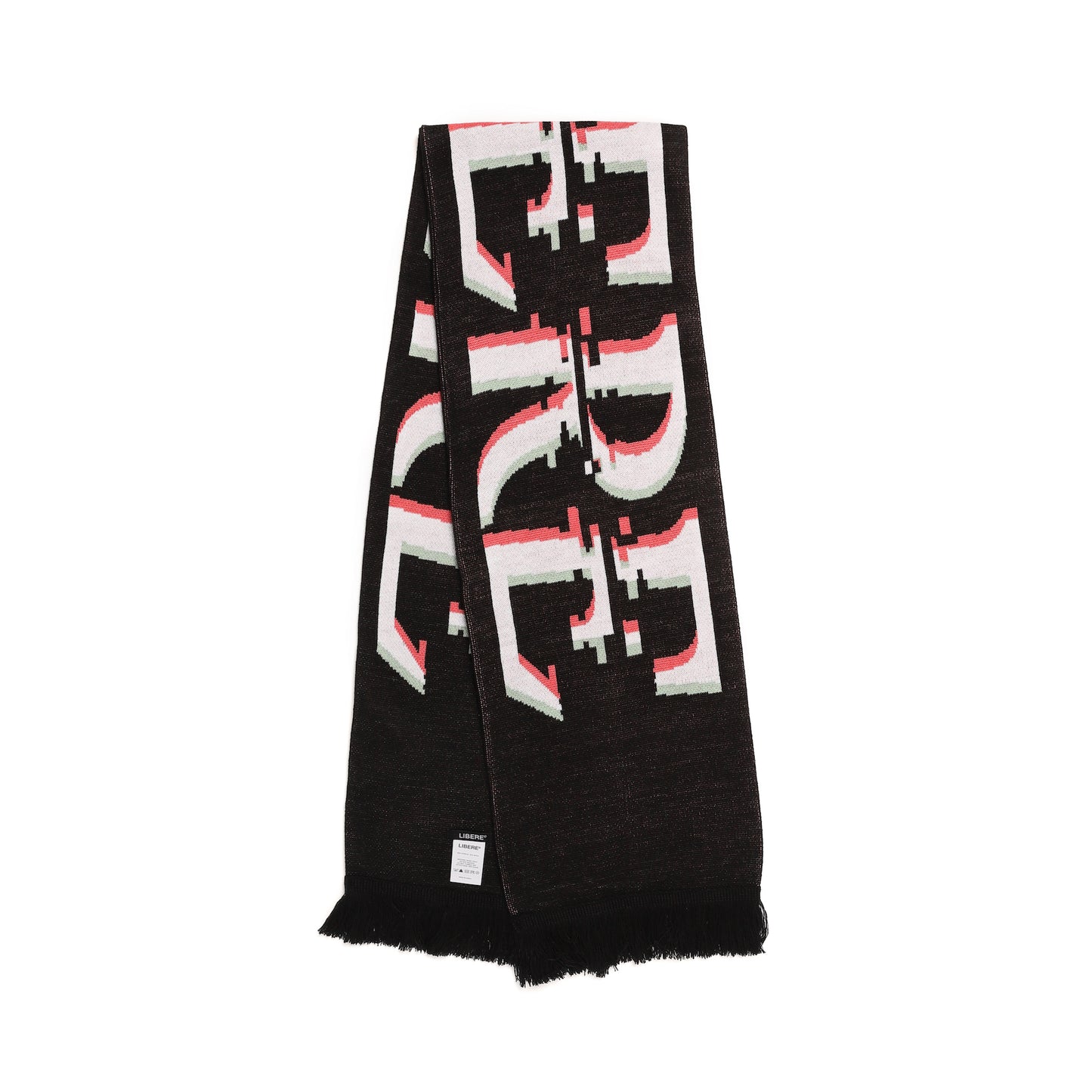 GLITCH LOGO MUFFLER / BLACK